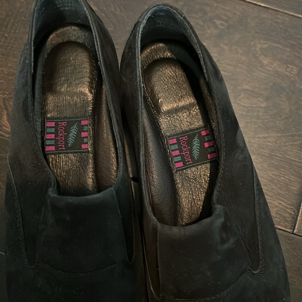 Rockport black suede loafer NIB 7.5 - Picture 3 of 8